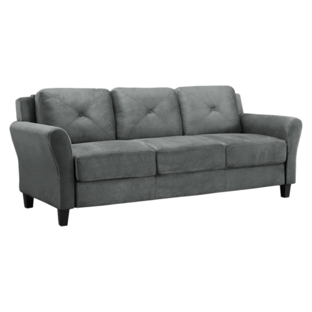 Home 19 Charcoal Grey 3 Seater Sofa