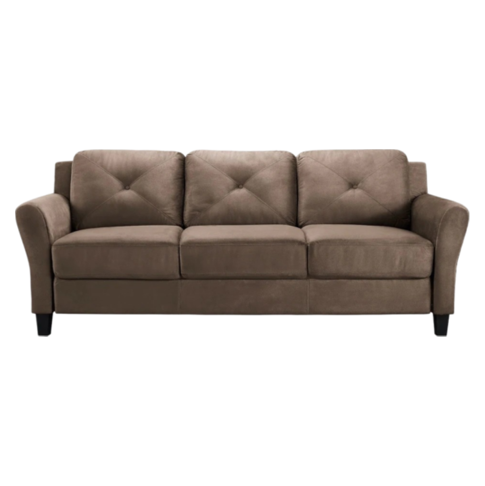 Home 10 Brown 3 Seater Sofa